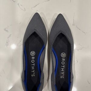 Rothy's Women's The Point Gray Flats 7.5 NEW